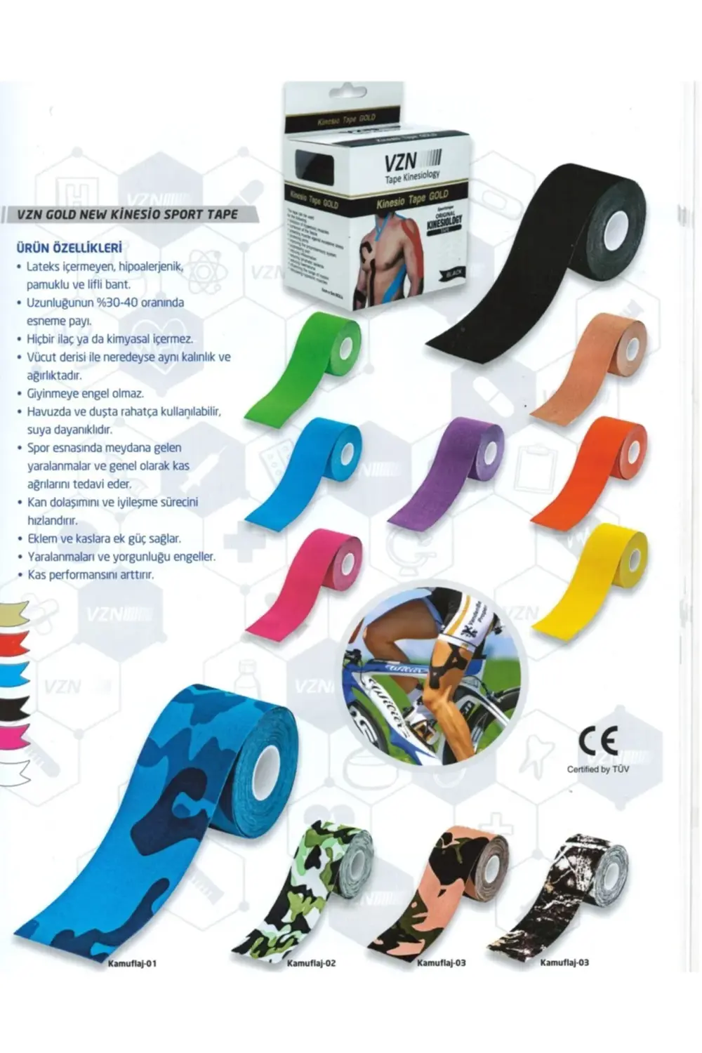 Ağrı Bandı - Kinesio Bant - Sporcu Bandı Pembe