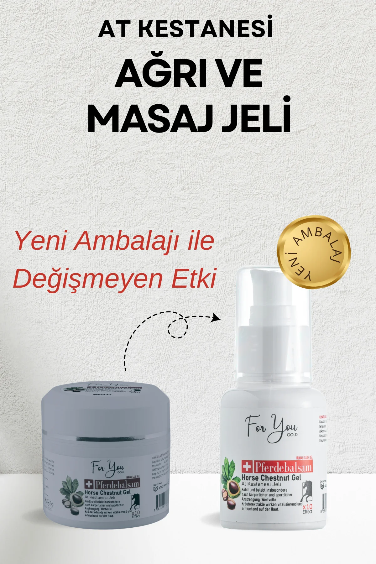 Ağrı Kesici At Kestanesi Masaj Jeli 50 ml - Görsel 2