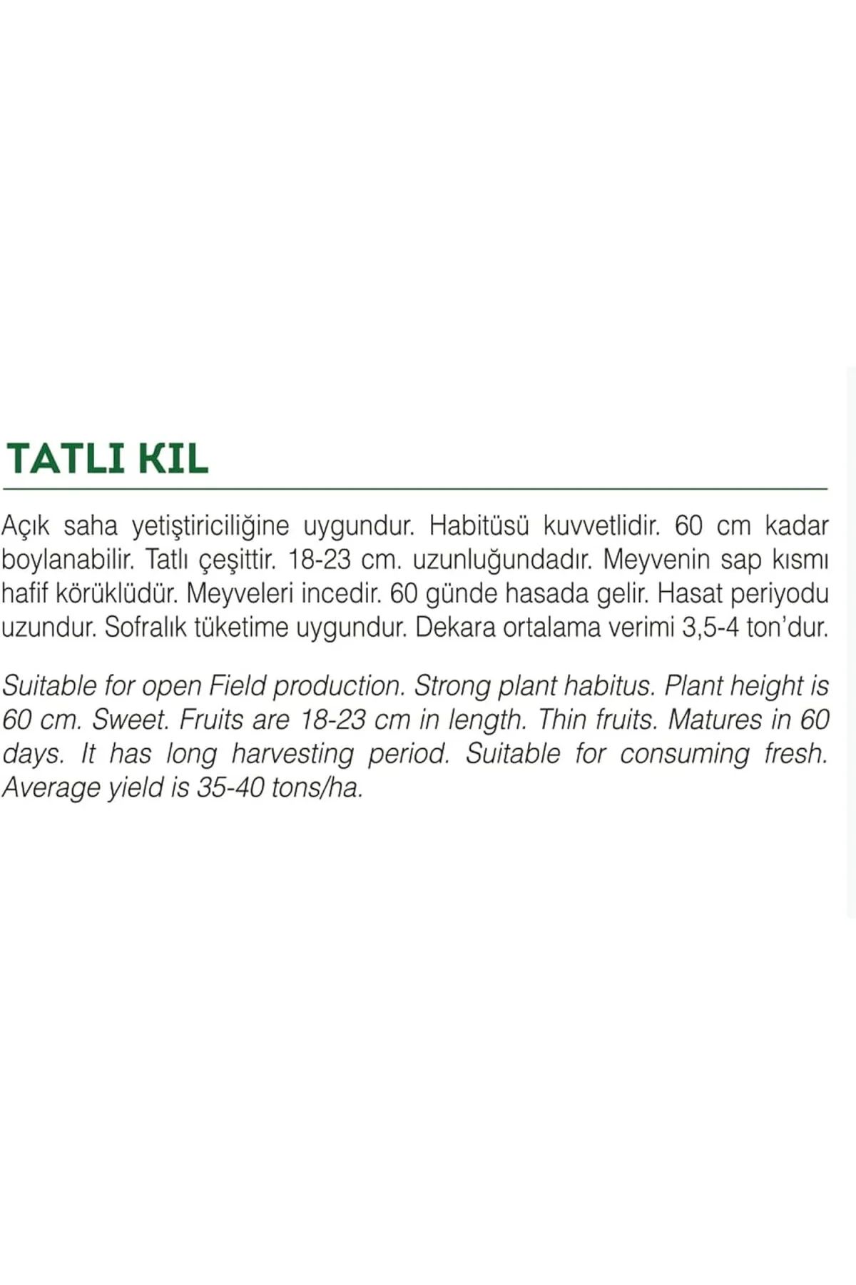Agrodal Tarım Ata Tohumu Yöresel Tatlı Kıl Sivri Biber 100 Adet T