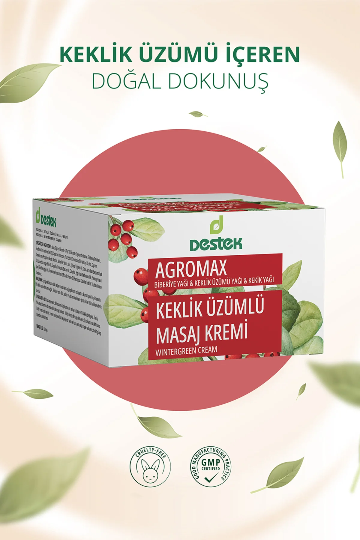 Agromax Keklik Üzümlü Masaj Kremi 140 gr