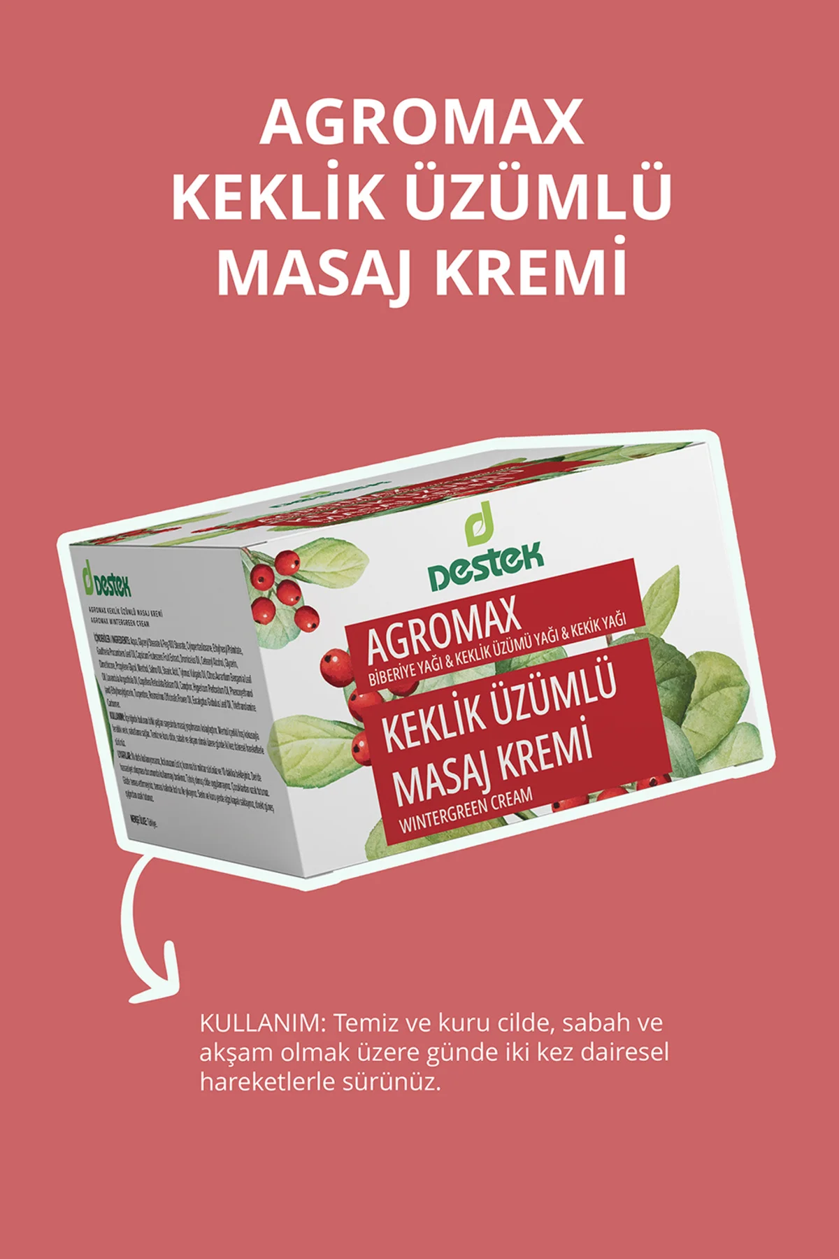 Agromax Keklik Üzümlü Masaj Kremi 140 gr