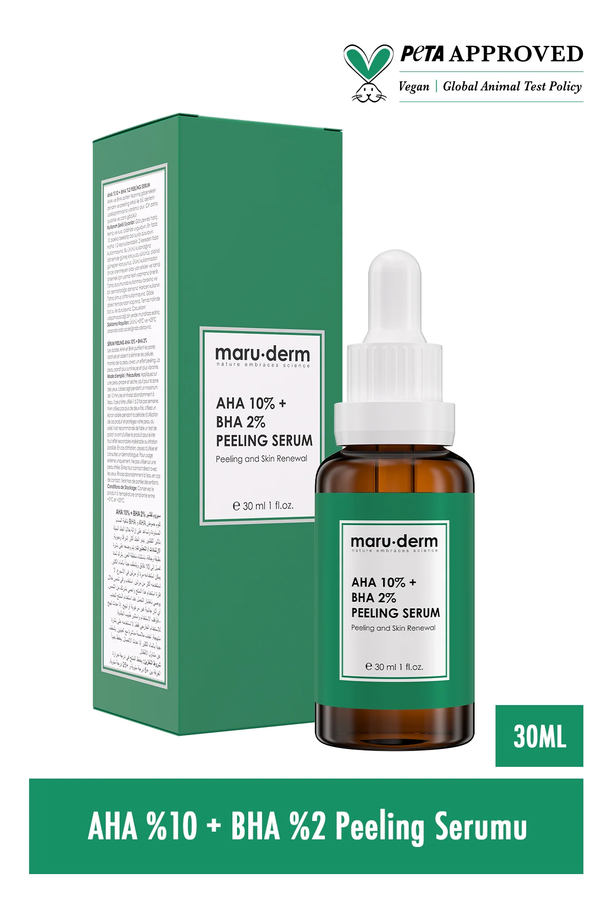 Aha %10 + Bha %2 Leke Karşıtı & Cilt Tonu Eşitleyici Peeling Mask