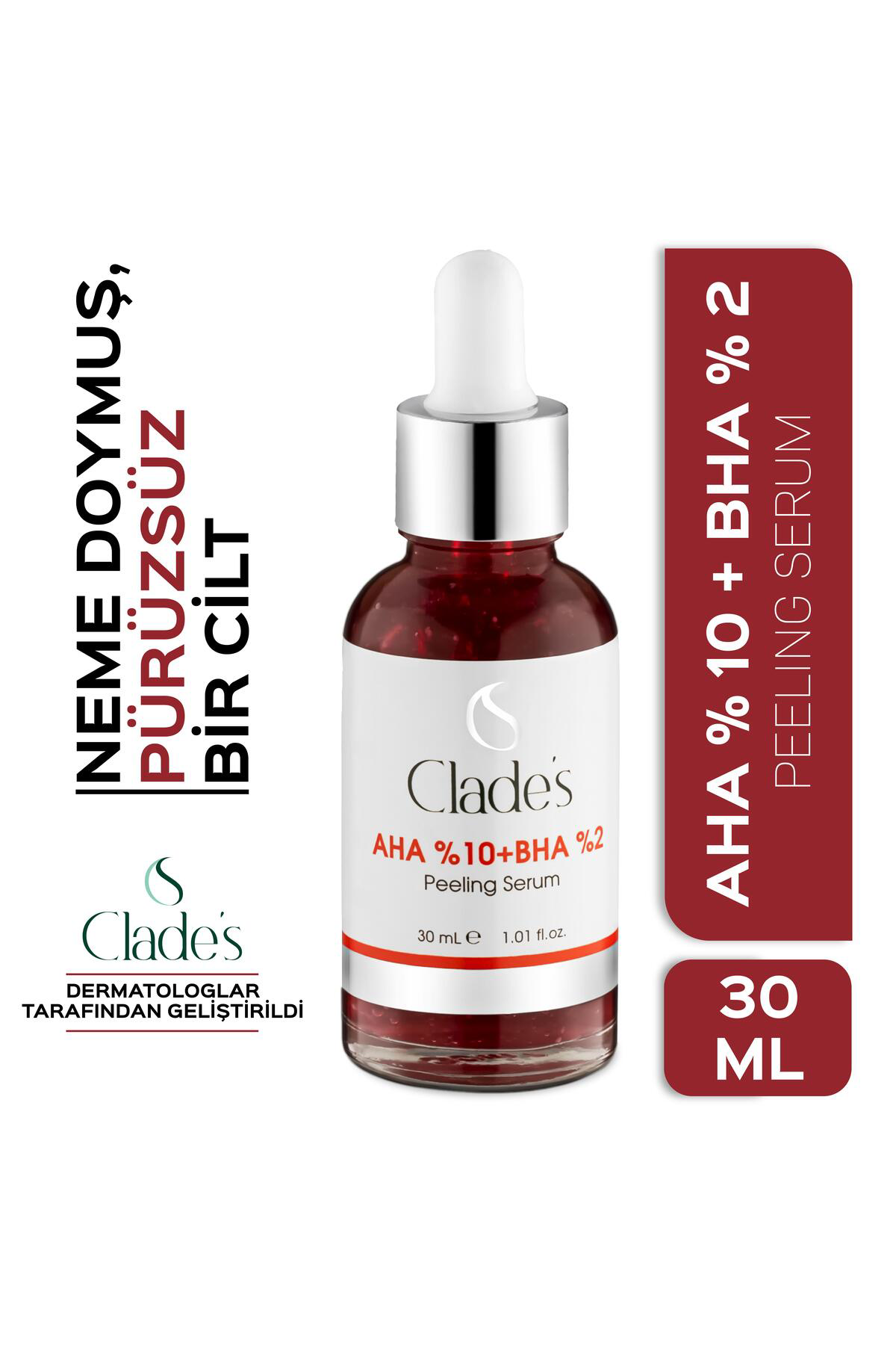 Clades Aha %10 Bha %2 Peeling Serum 30 Ml