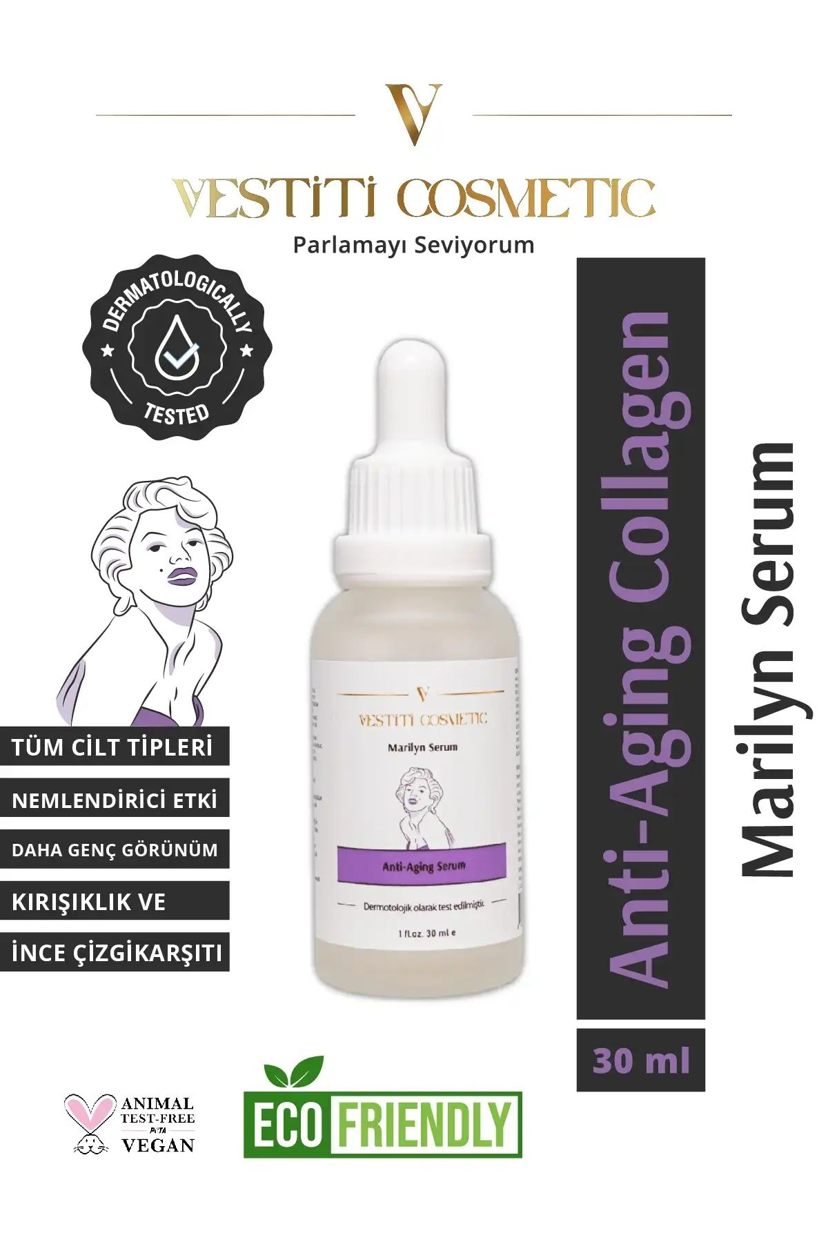 AHA BHA Tonik - Anti Aging Collagen Serum 2’li Set
