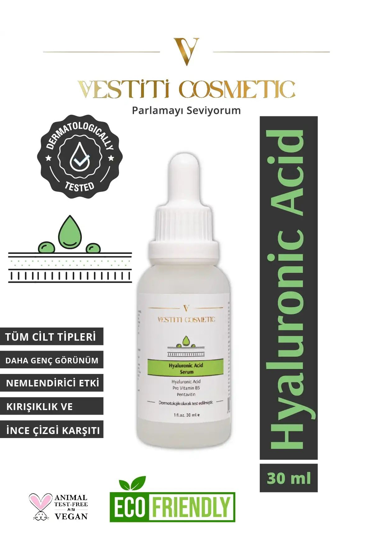 AHA BHA Tonik - Hyaluronic Acid Serum 2’li Set