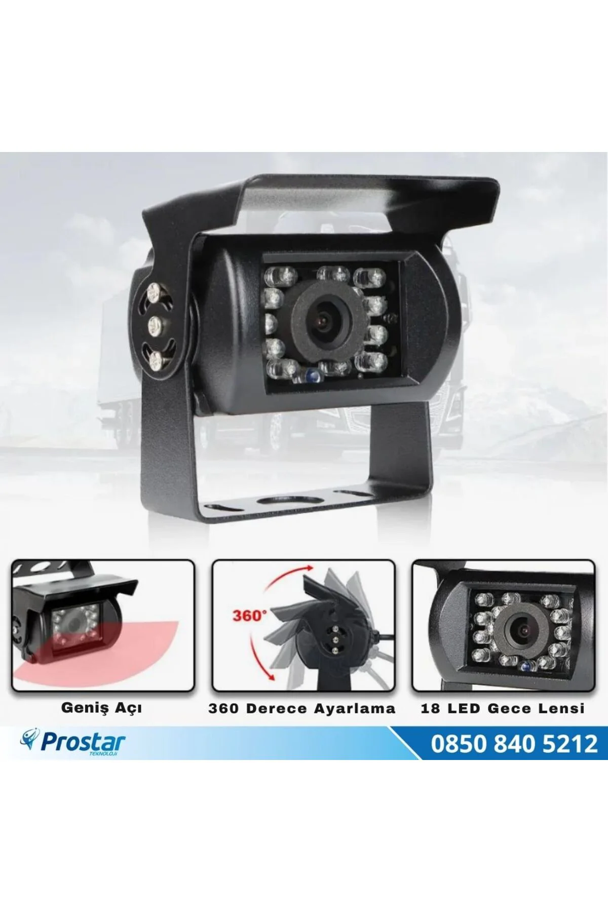 AHD 1080P/720P Çift fonksiyonlu Gece Görüşlü Şapkalı Kamera