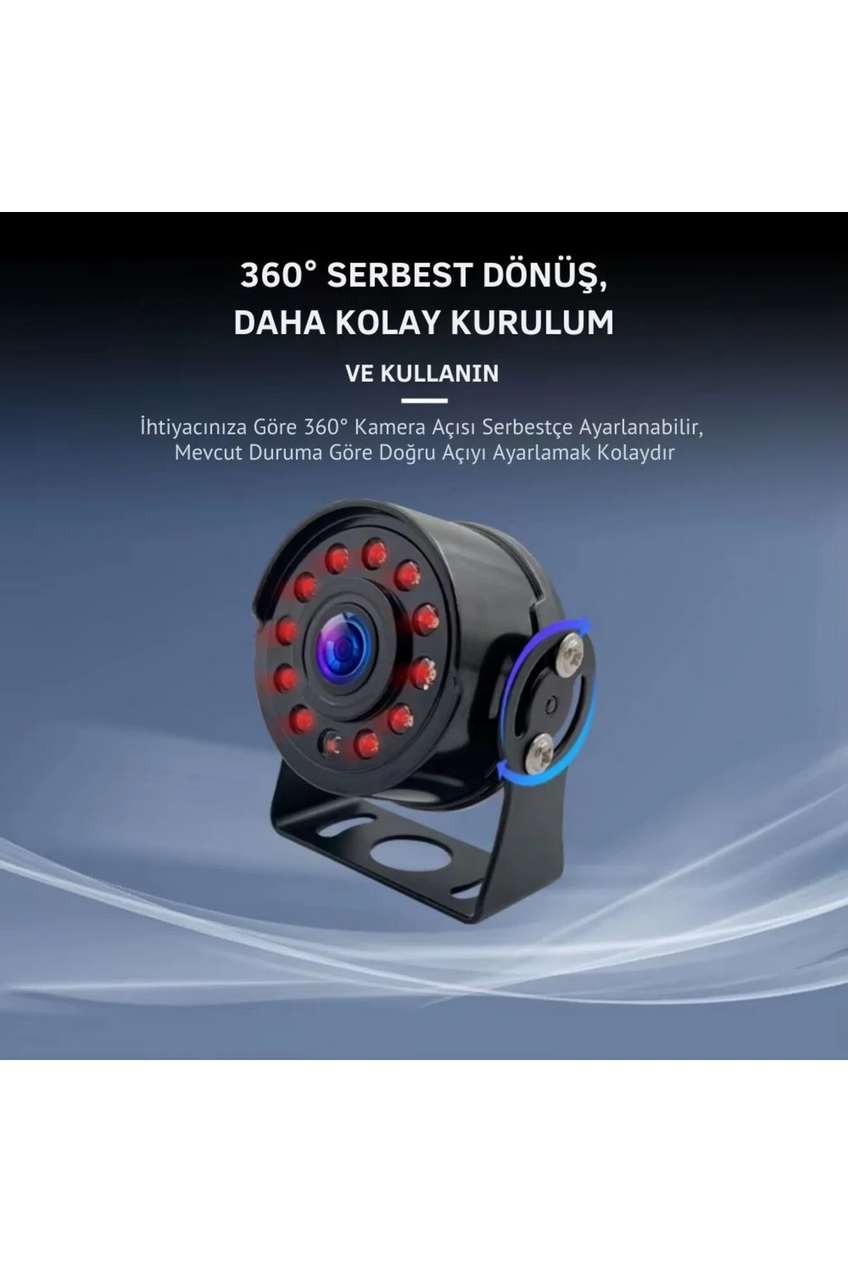 AHD 1080P/720P Yuvarlak tip Metal Kasa 11 Ledli Gece Görüşlü Kame