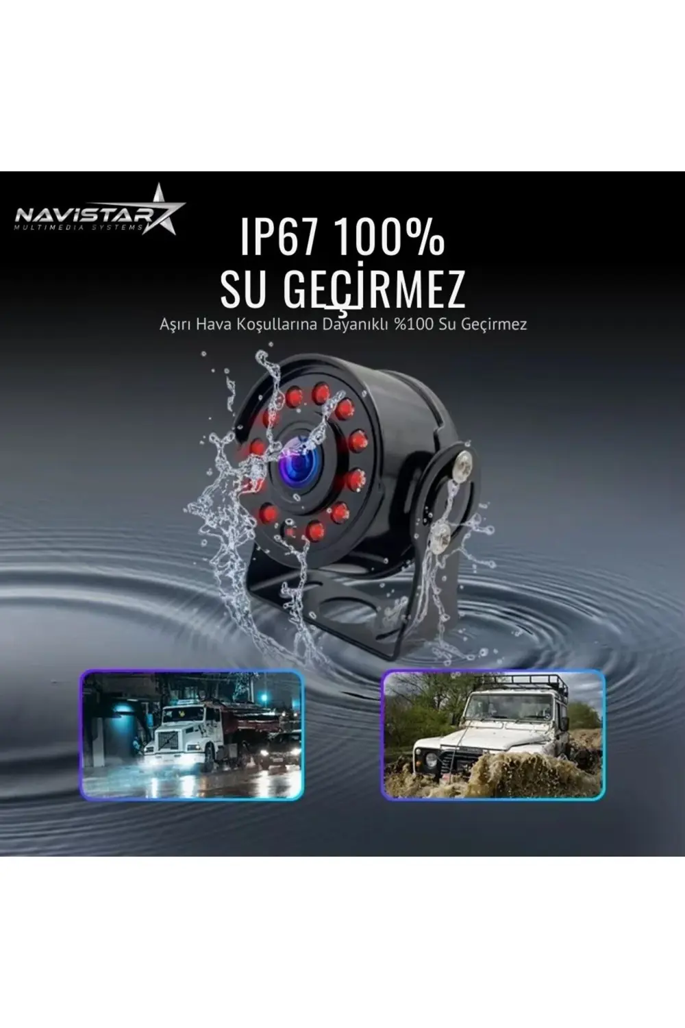 AHD 1080P/720P Yuvarlak tip Metal Kasa 11 Ledli Gece Görüşlü Kame