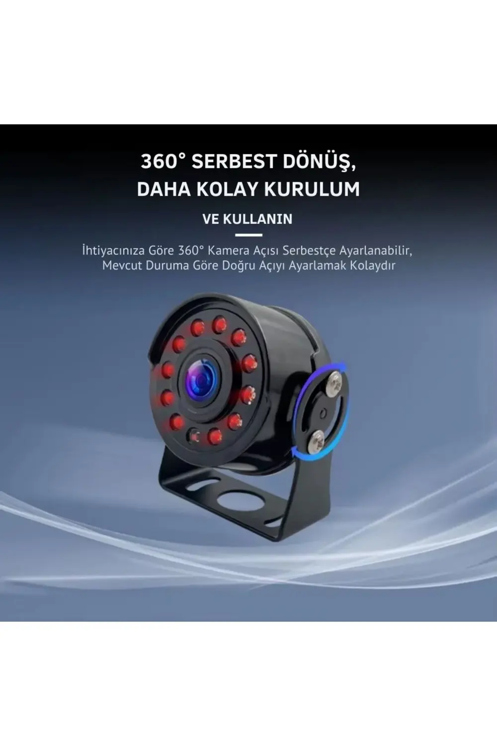 AHD 1080P/720P Yuvarlak tip Metal Kasa 11 Ledli Gece Görüşlü Kame