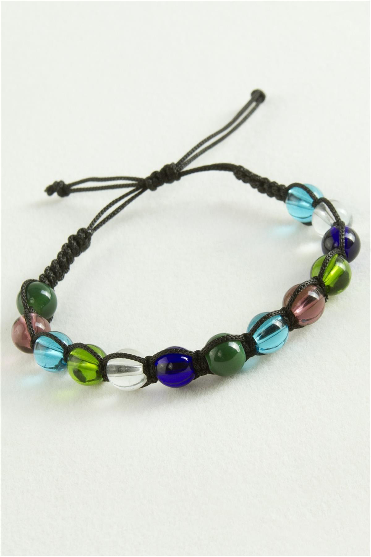 AhEs Shopping Cam Boncuk Makrome İp Bileklik