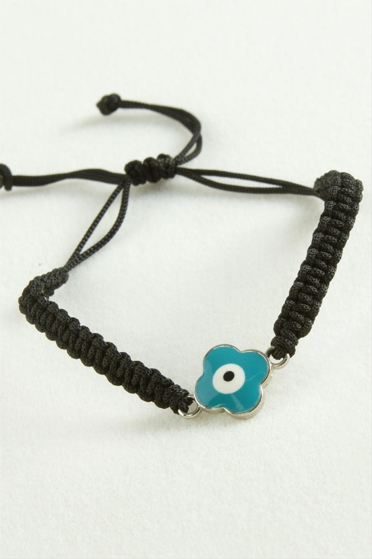 AhEs Shopping Çiçek Nazar Makrome İp Bileklik