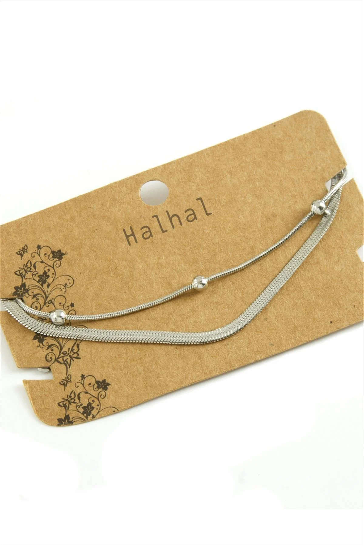 AhEs Shopping İtalyan Zincirli Lüks Çelik Halhal