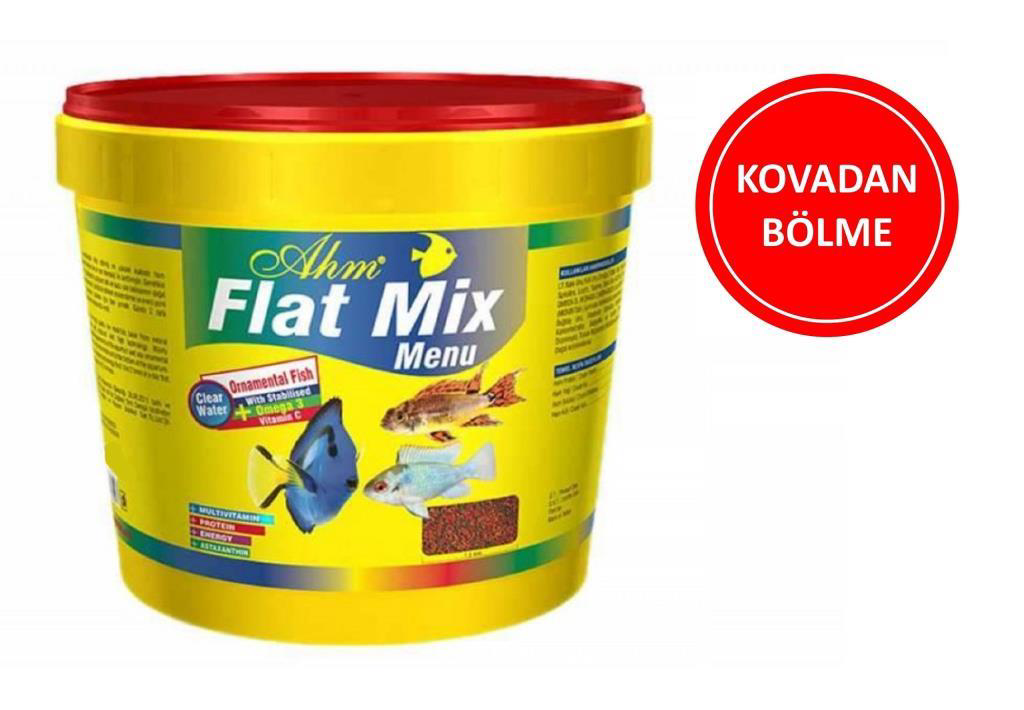 Ahm Flat Mix Menu Ufak Taneli Granül Balık Yemi (KOVADAN BÖLME) 5 Ahm Flat Mix Menu Ufak Taneli Granül Balık Yemi (KOVADAN BÖLME) 5