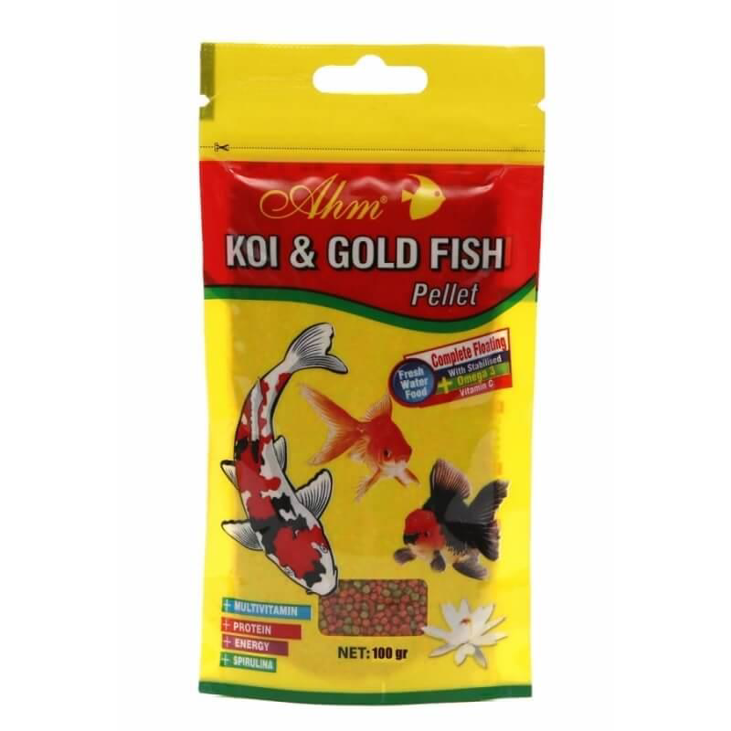 Ahm Koi Goldfish Pellet Balık Yemi 100 gr Ahm Koi Goldfish Pellet Balık Yemi 100 gr