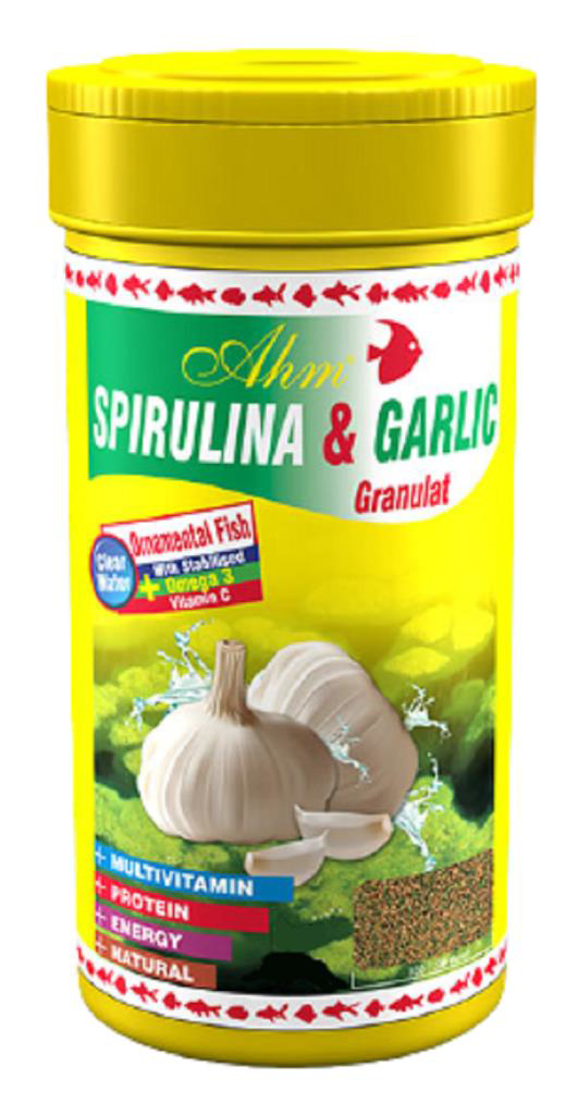 Ahm  Spirulina Garlic Sarimsakli Balik Yemi 250 Ml