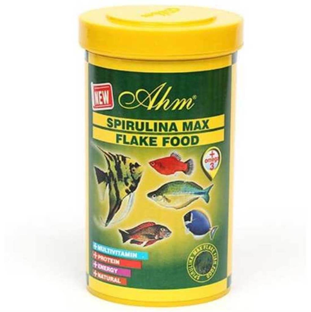 Ahm  Spirulina Max Flake Bitkisel Pul Balik Yemi 100 Ml