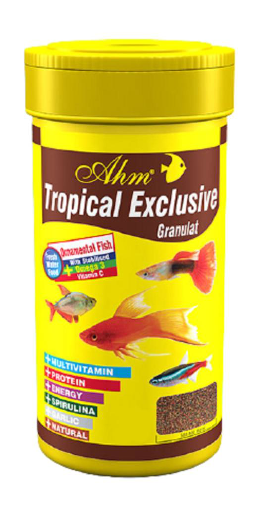 Ahm Tropical Exclusive Granulat Balık Yemi 250 Ml Ahm Tropical Exclusive Granulat Balık Yemi 250 Ml