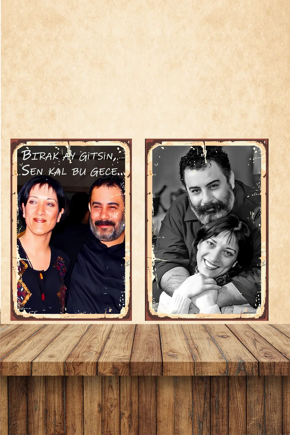 Ahmet Kaya Sözler Temalı 2 Adet 20 x 30 MDF Tablo