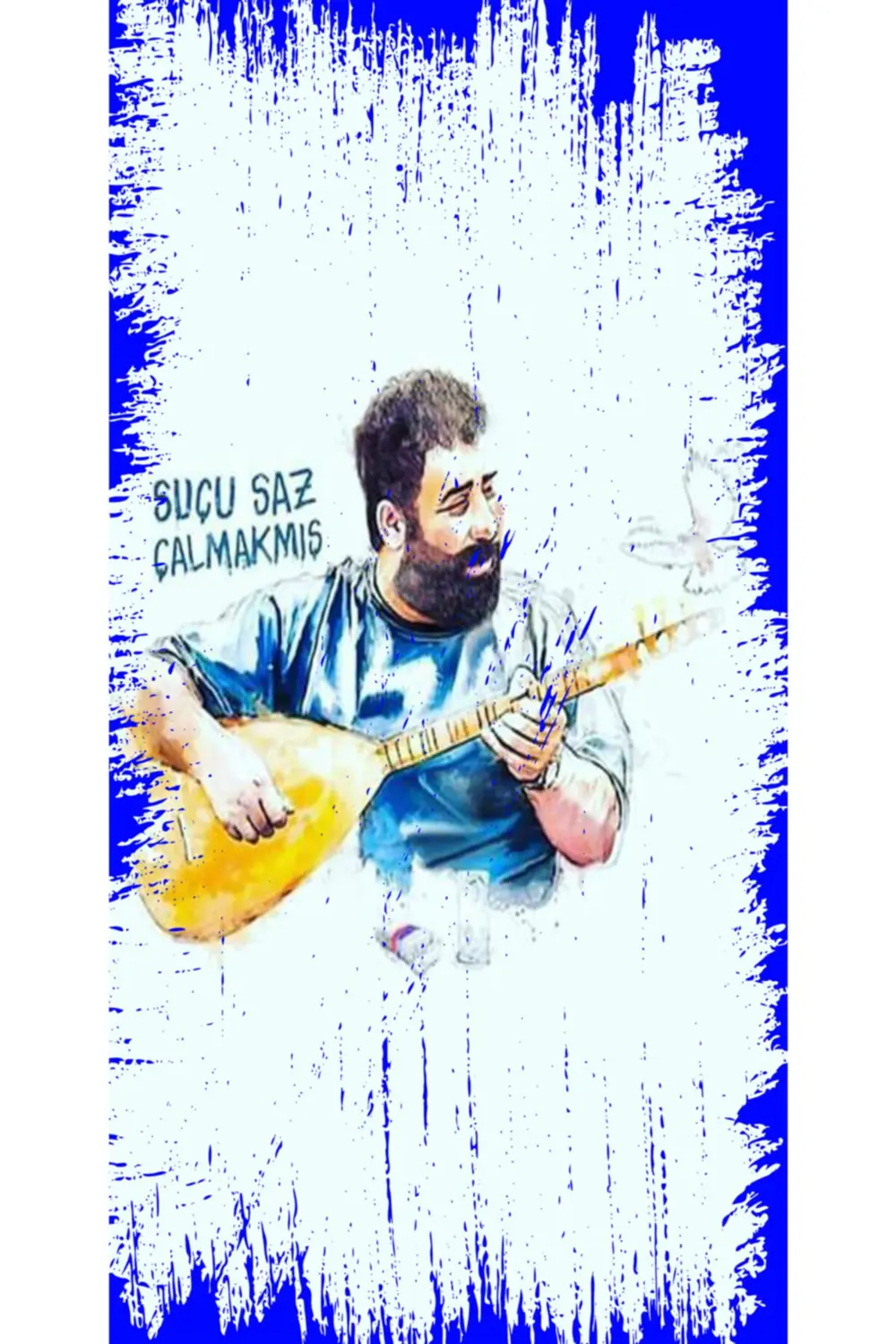 Ahmet Kaya Tasarım Yazılı Mini Ahşap Poster