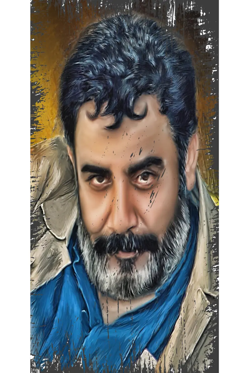 Ahmet Kaya Tasarım Yazılı Mini Ahşap Poster