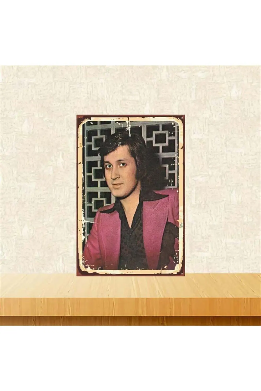 Ahmet Özhan Retro Ahşap Poster 20x30 cm