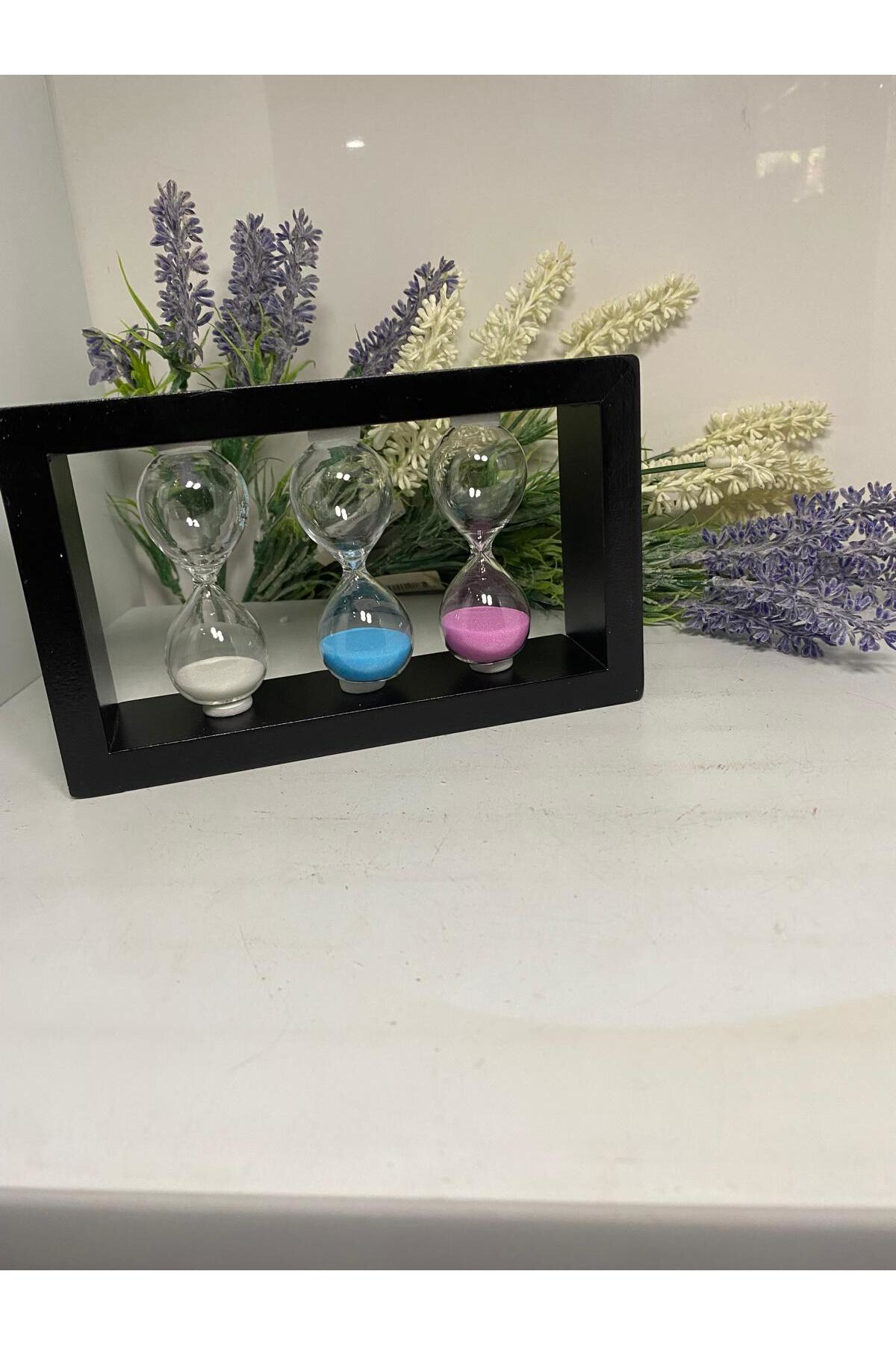 Elif Aksesuar Ahşap 3 Lü Kum Saati