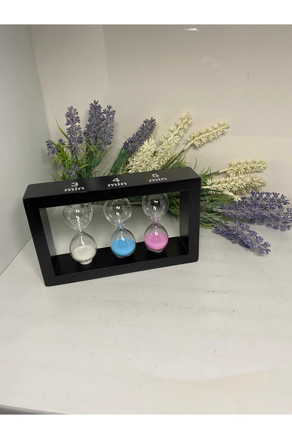 Elif Aksesuar Ahşap 3 Lü Kum Saati