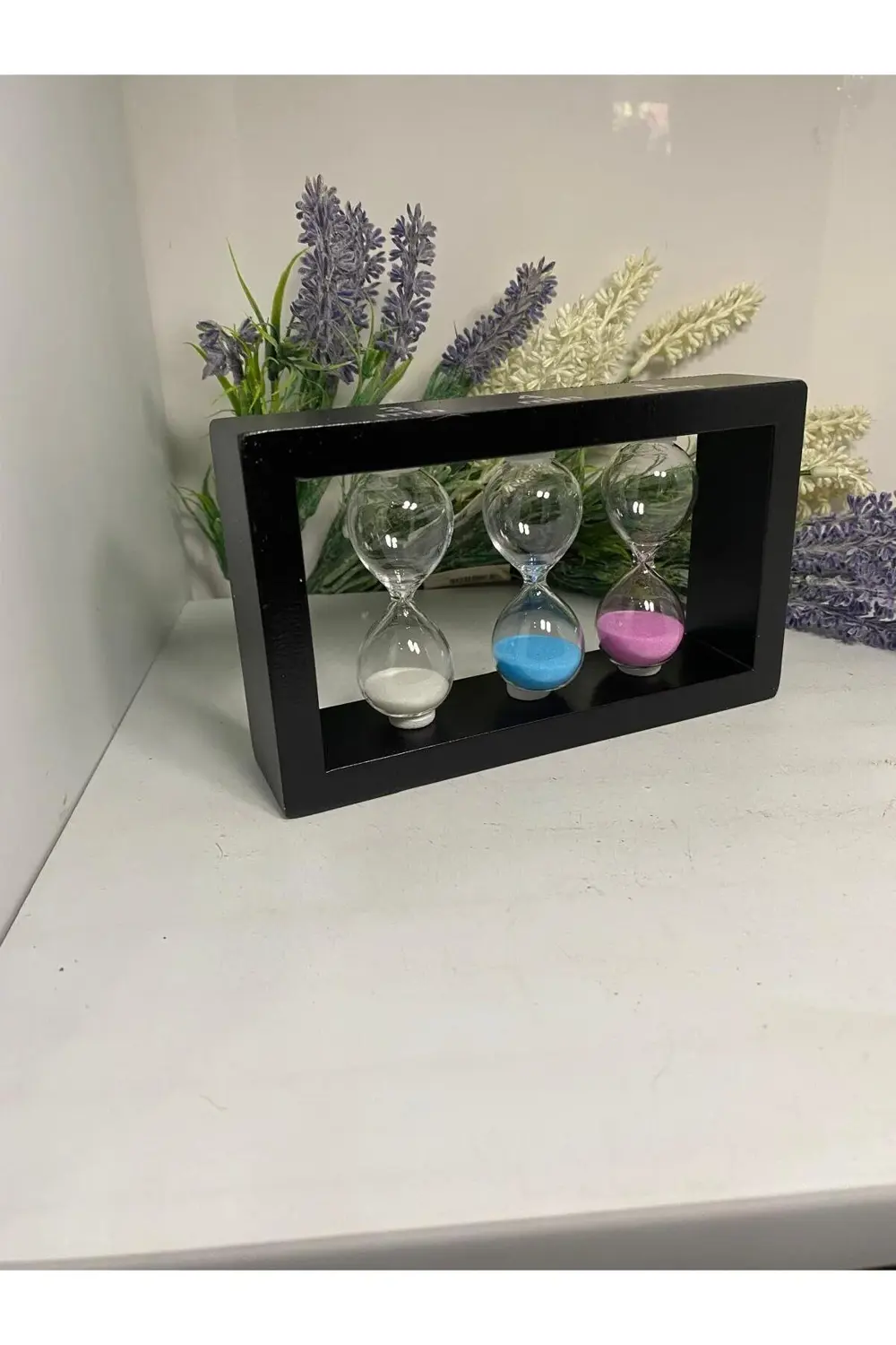 Ahşap 3 Lü Kum saati