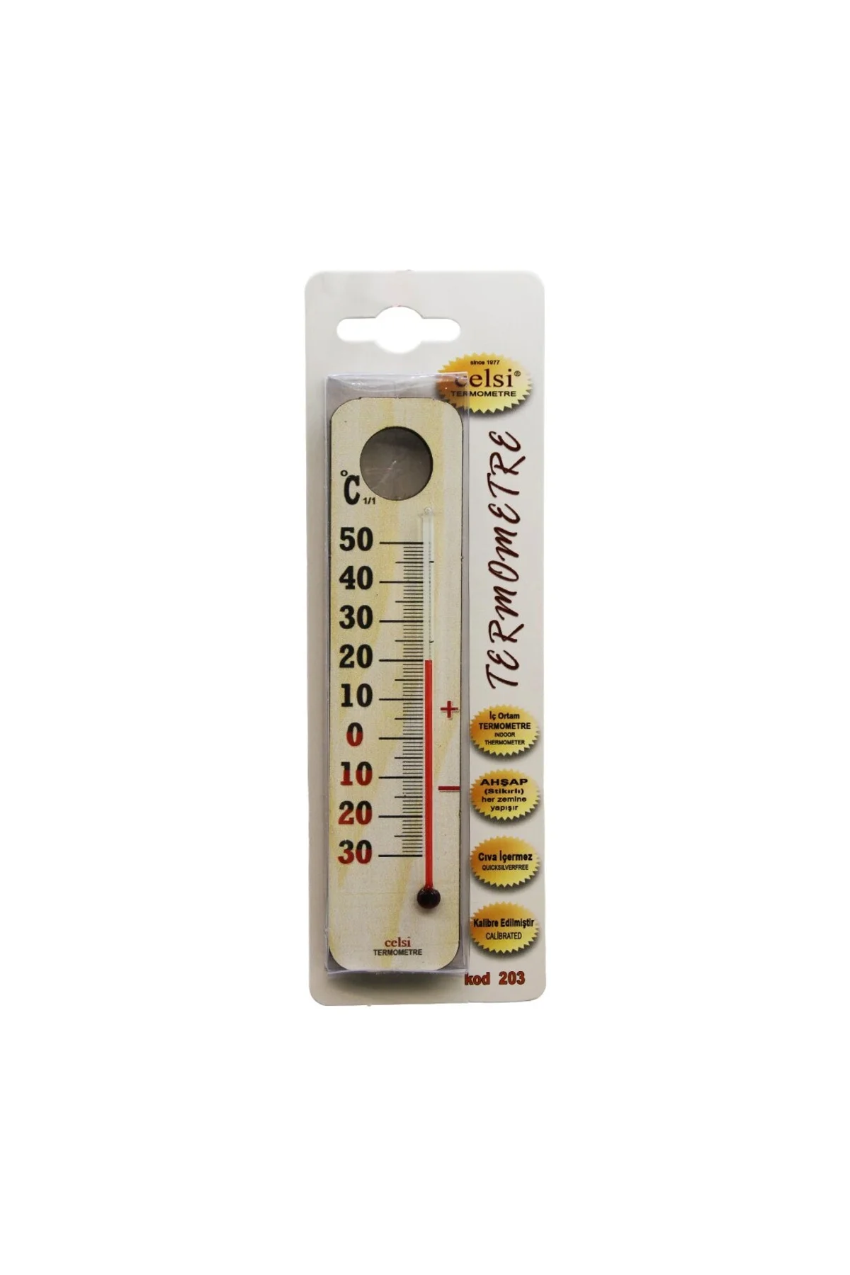 Ahşap 3.5 X 15Cm Derece Oda Termometresi İç / Dış Kurşun Ve Civa İçermez Ahşap 3.5 X 15Cm Derece Oda Termometresi İç / Dış Kurşun Ve Civa İçermez