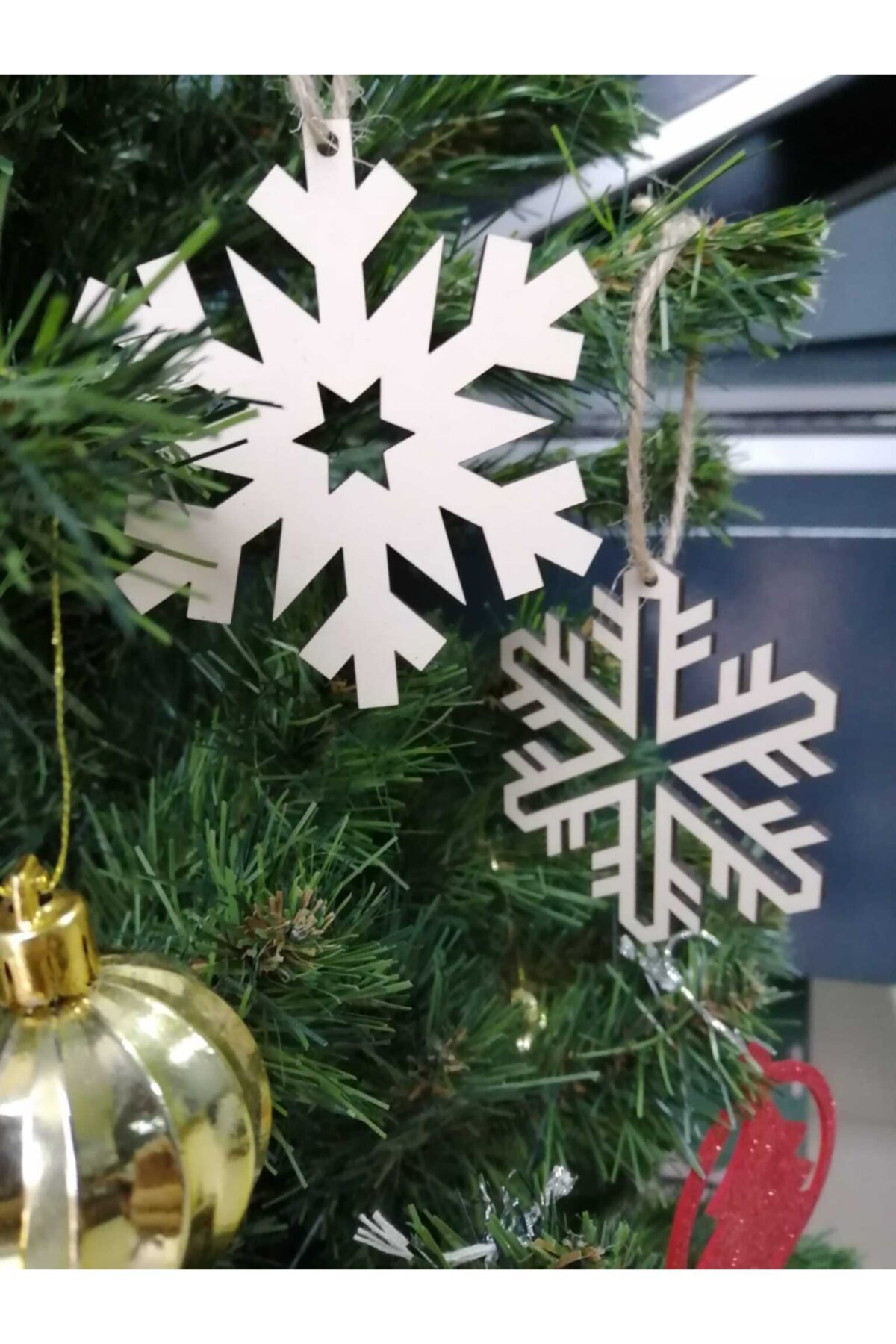 Leylaser Ahşap 3Mm Mdf Kar Taneleri 7,5X7,5 Cm 8 Li