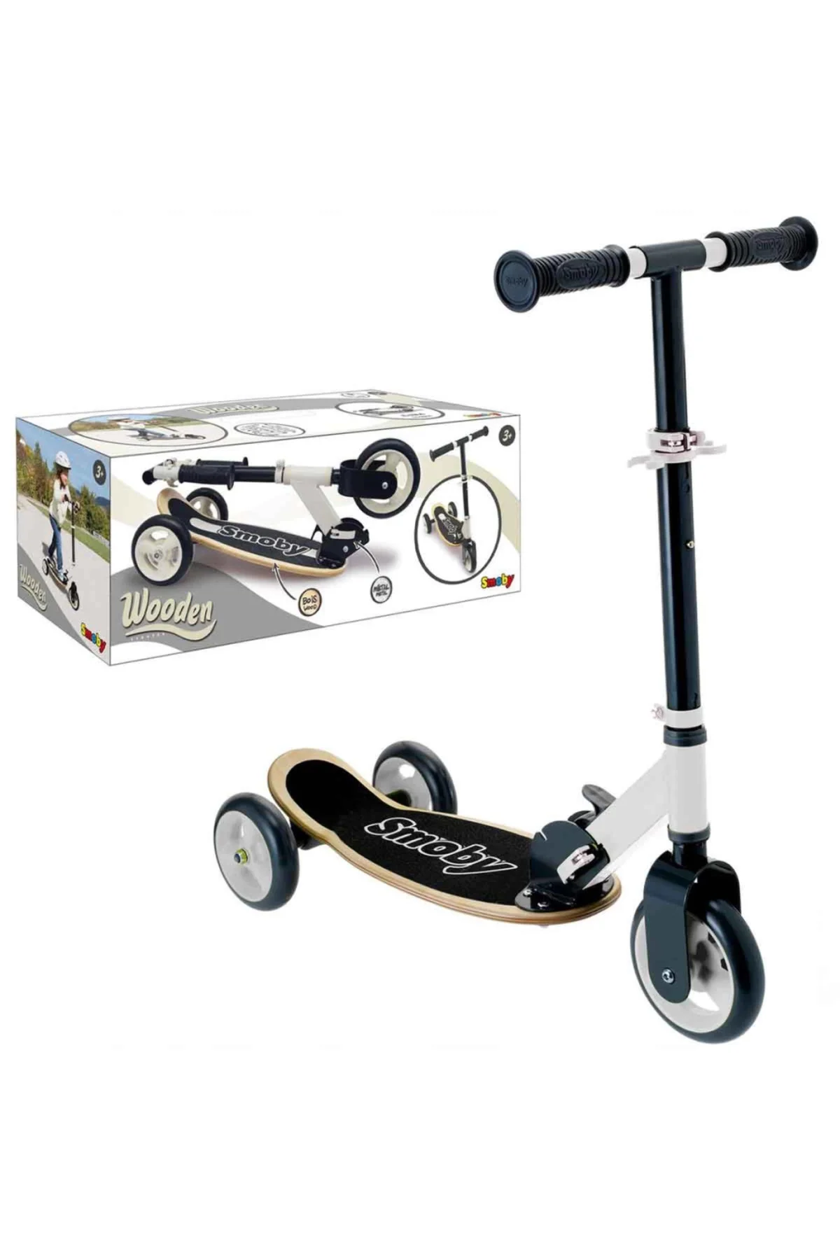 Ahşap 3W Katlanabilir Scooter 7600750908