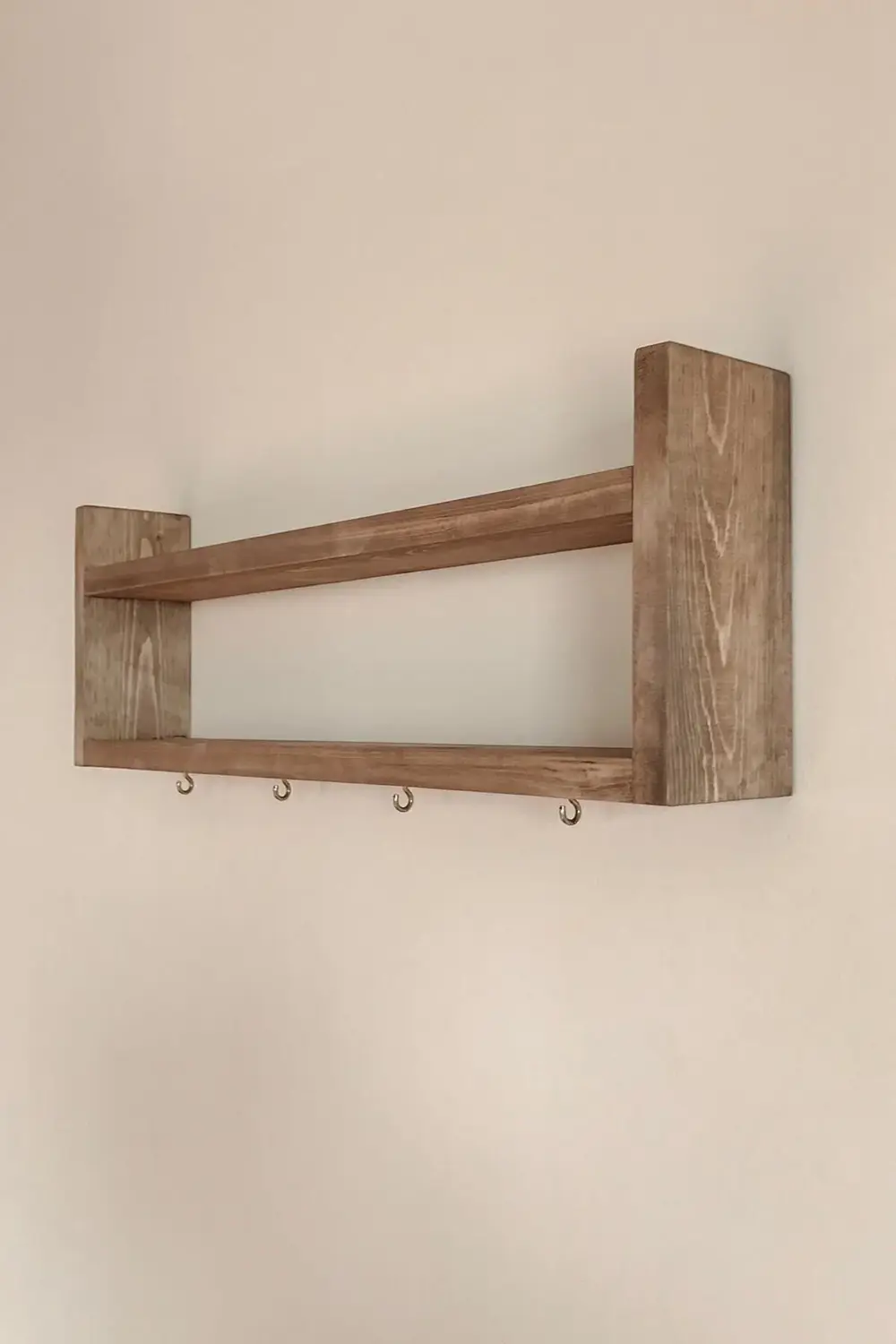 Ahşap Ahşap Mutfak Rafı Bardak Askılık Raf Klasik Garantisiz 10 c