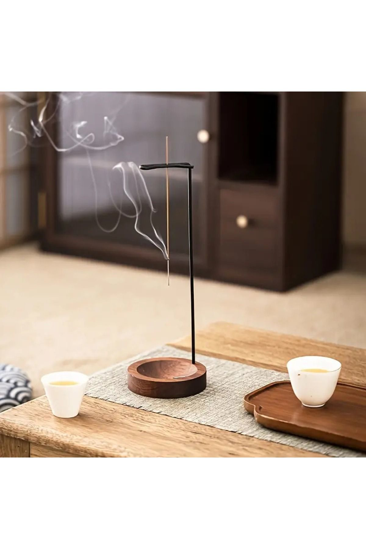 Ahşap Aromaterapi Stand Tütsülük & Tütsü Tutucu