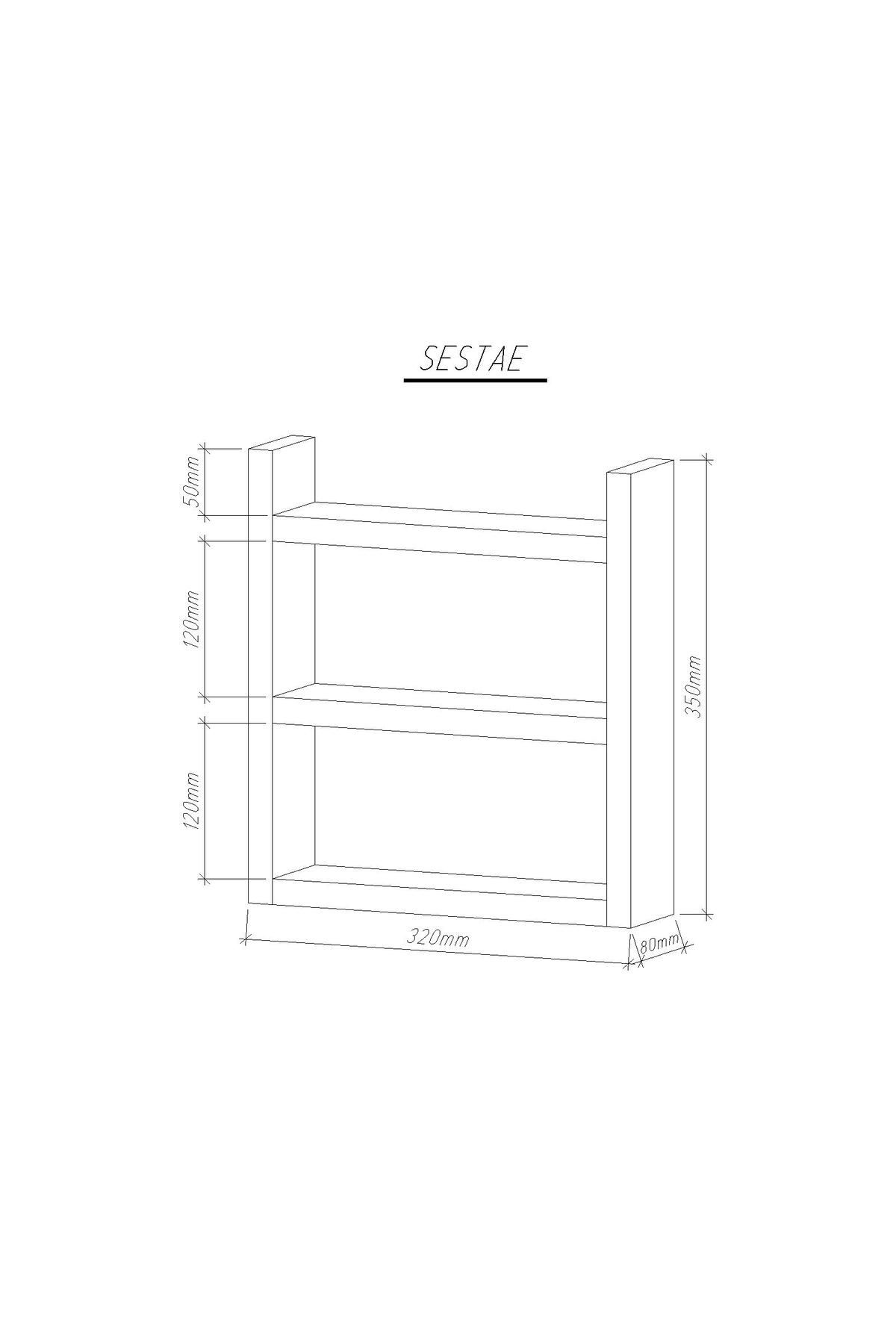 Pakçam Kereste Ahşap Baharatlik Standi Tezgah Üstü Düzenleyici Ahşap Raf Baharat