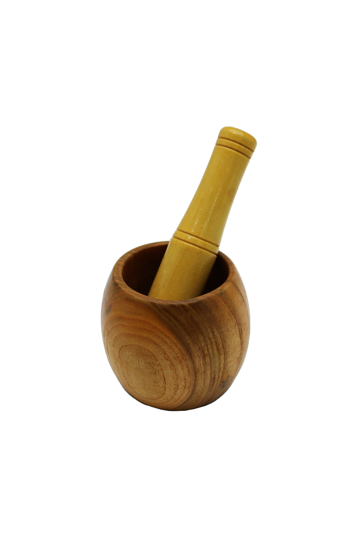 Lenaca Ahşap Bambu Havan Sarimsak Dövecek Çap: 8Cm--Derinlik:5.5Cm--Yüks