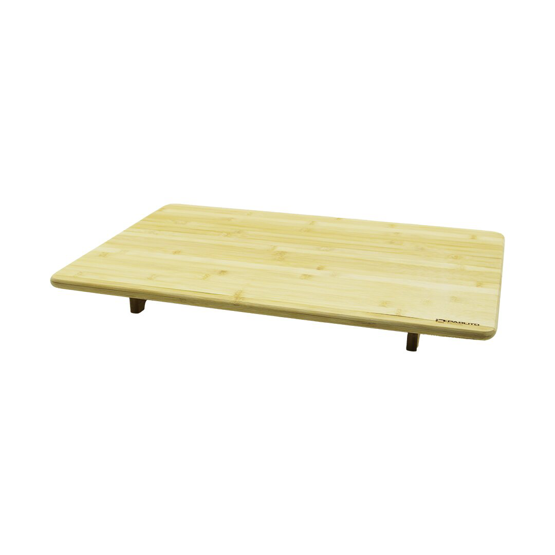 AHŞAP BAMBU KESME TAHTASI KESİM PANOSU  AYAKLI SOFRA  40X60X7CM (