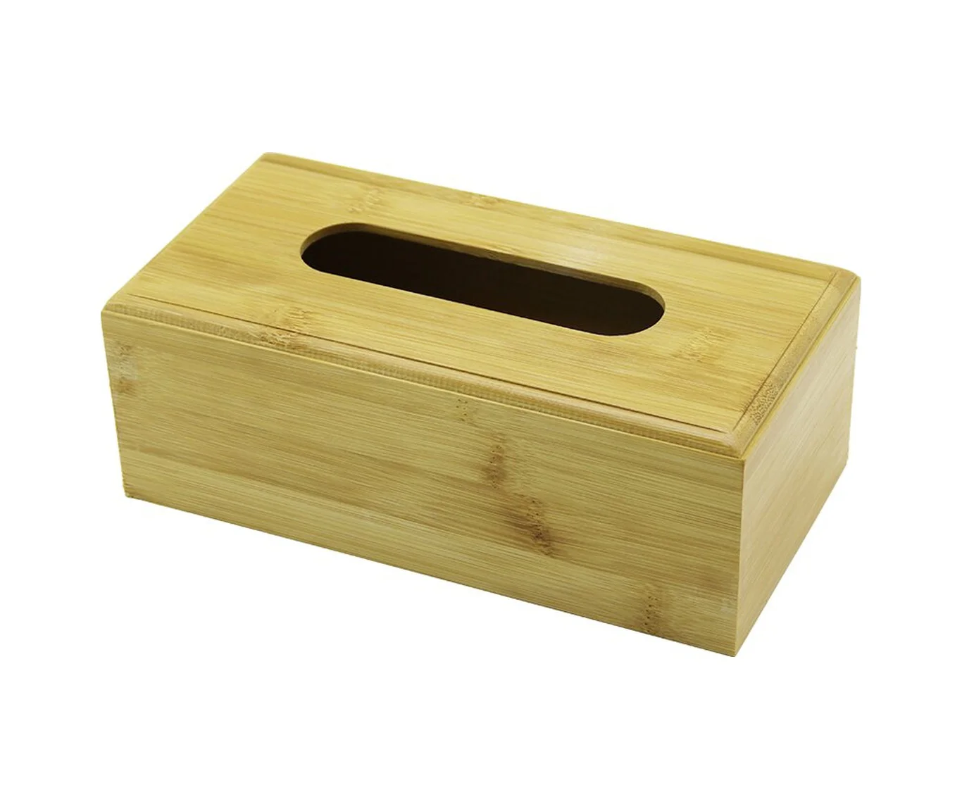 Ahşap - Bambu Peçetelik Kutu 11.6 X 22.8cm Alt Kapaklı Kayar Kana