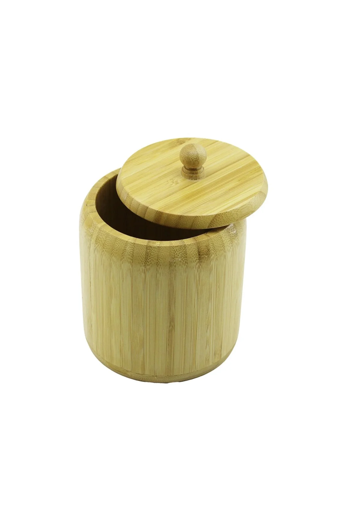 Ahşap Bambu Şekerlik Kapaklı Çap: 11.3Cm Derinlik: 11Cm No:12 Ahşap Bambu Şekerlik Kapaklı Çap: 11.3Cm Derinlik: 11Cm No:12