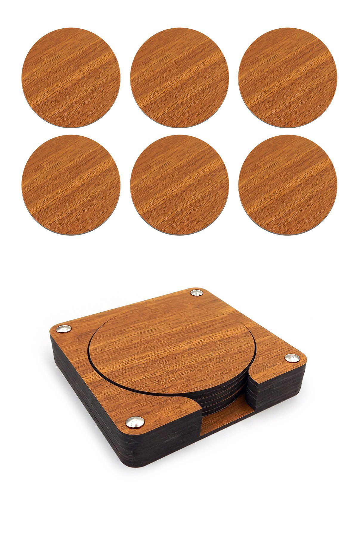 Artikel Ahşap Bardak Altlığı 6'Lı Takım -15, Ofis Aksesuarı, Masa Aksesua Artikel Ahşap Bardak Altlığı 6'Lı Takım -15, Ofis Aksesuarı, Masa Aksesua