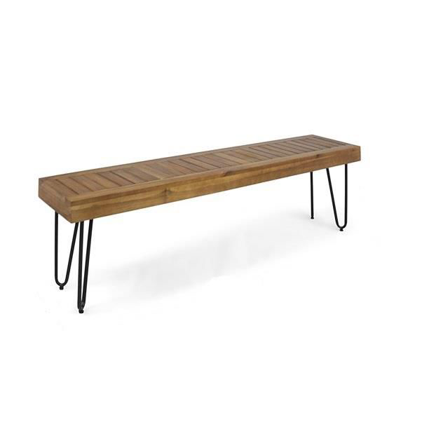 Ahşap Bench Modeli Dış Mekan Oturma Bankları Demir Ayaklı Ahşap Bench Modeli Dış Mekan Oturma Bankları Demir Ayaklı