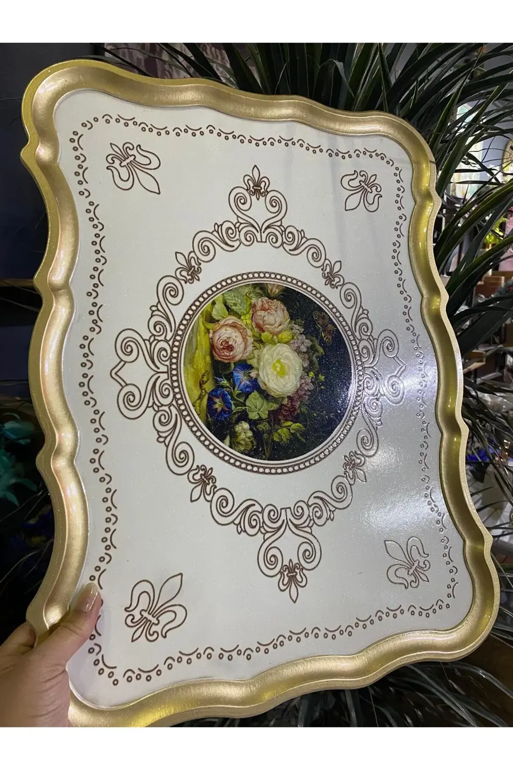 Ahşap Büyük Boy 8 Kişilik Tepsi