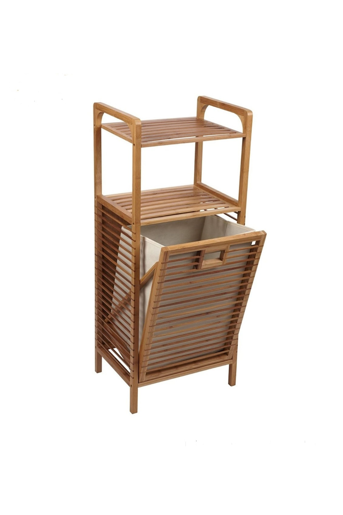 Panali Ahşap Çamaşir Sepeti (Demonte)