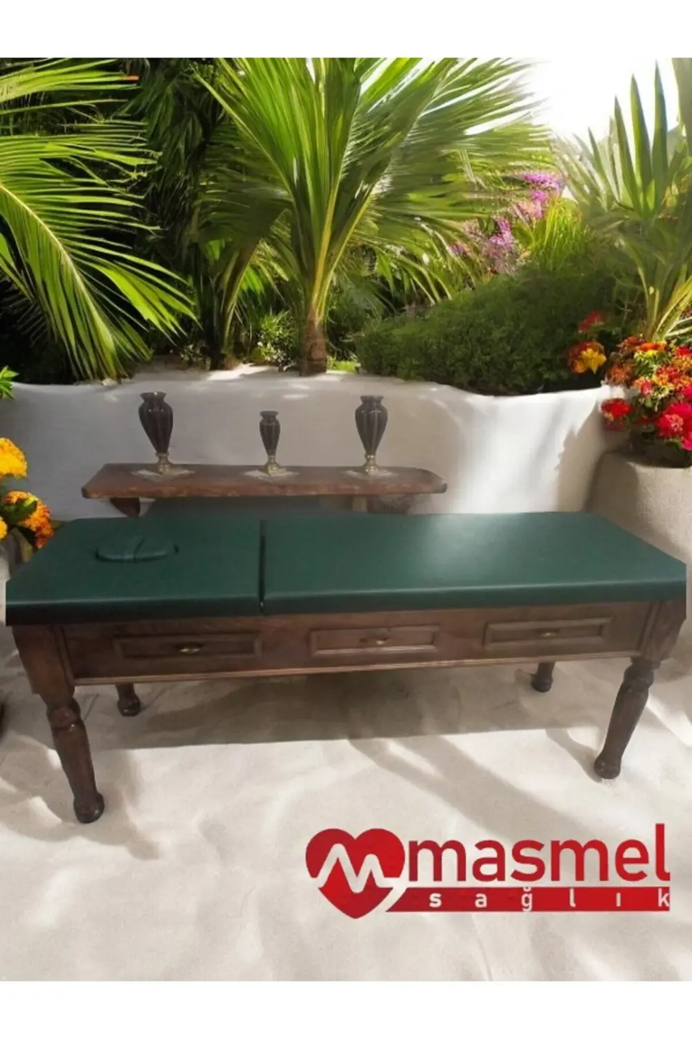 Ahşap Çekmeceli Muayene Masası Eskitme Ahşap Çekmeceli Muayene Masası Eskitme