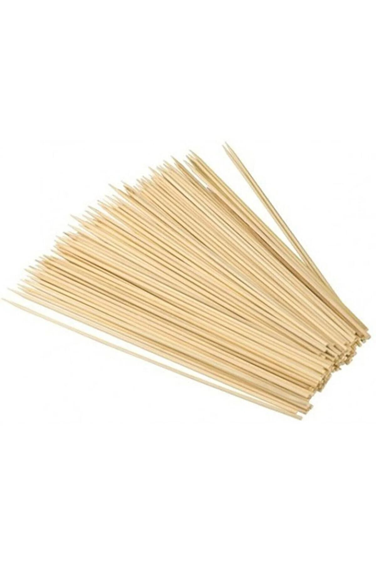Just Cheap Store Ahşap Çöp Şiş Çubuğu 25 Cm - 50 Adet