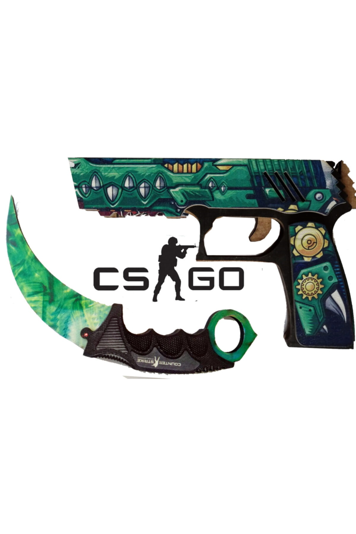 Lunarfall Ahşap Cs-Go See Ya Later - Gamma Phase 2 Set - Fade Karambit