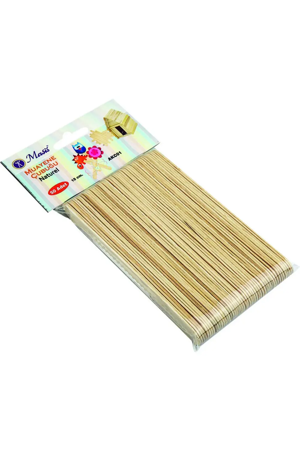 Ahşap Çubuk Naturel Geniş Br-901