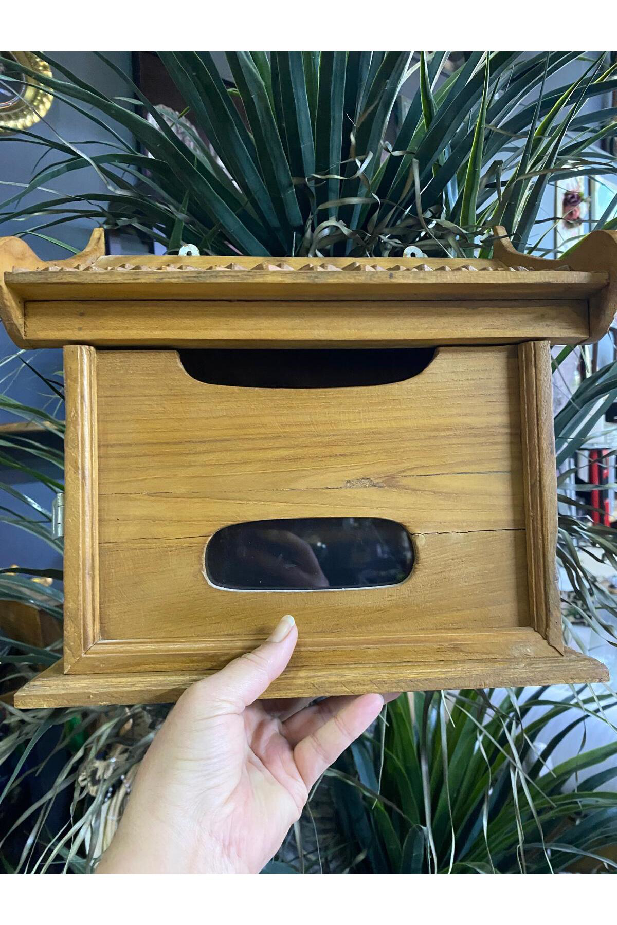 Ahşap Dekoratif Posta Kutusu