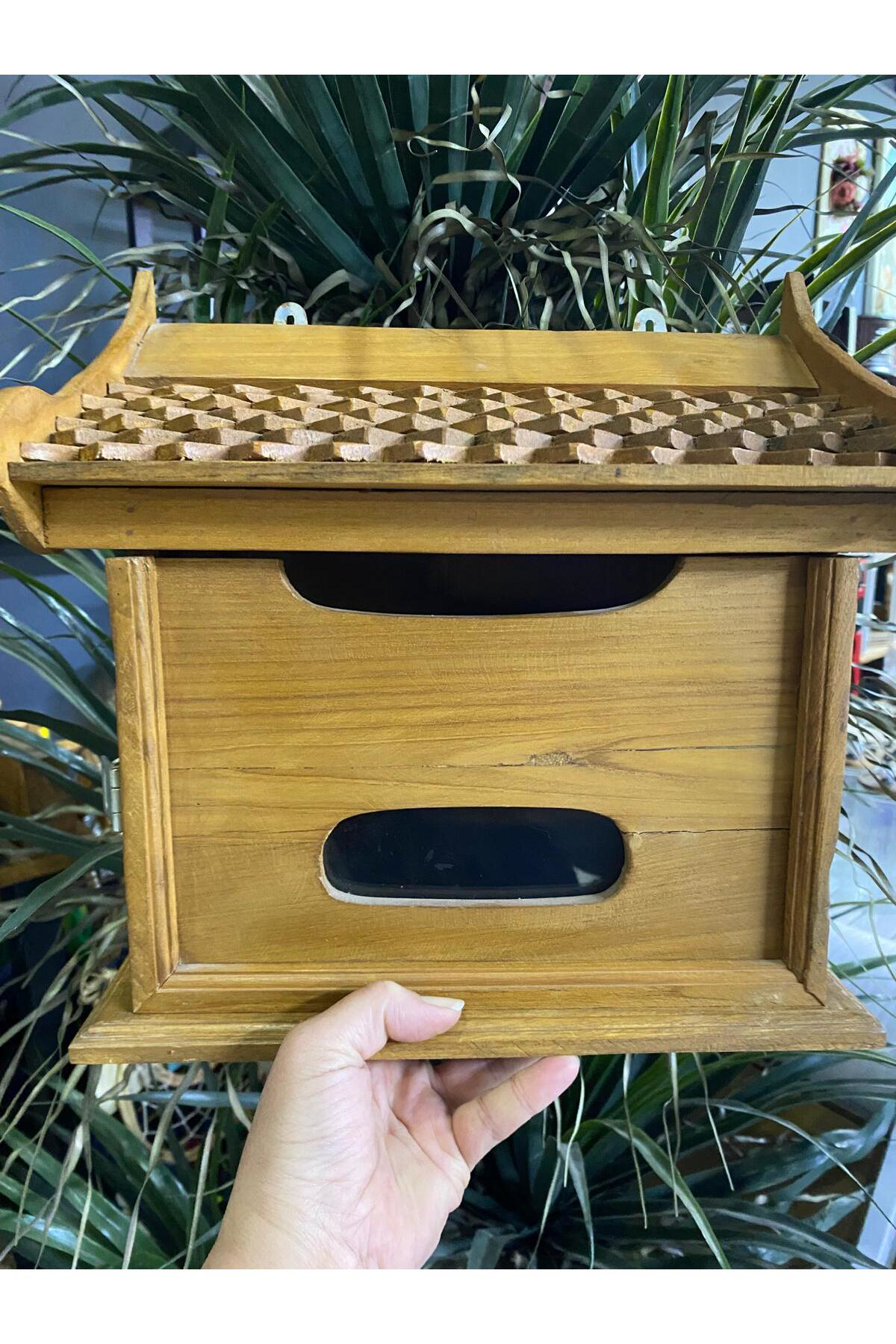 Ahşap Dekoratif Posta Kutusu