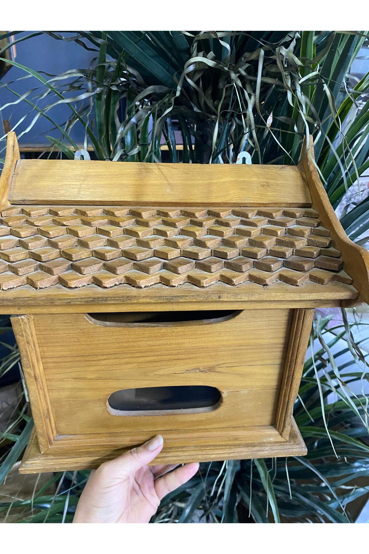 Elif Aksesuar Ahşap Dekoratif Posta Kutusu