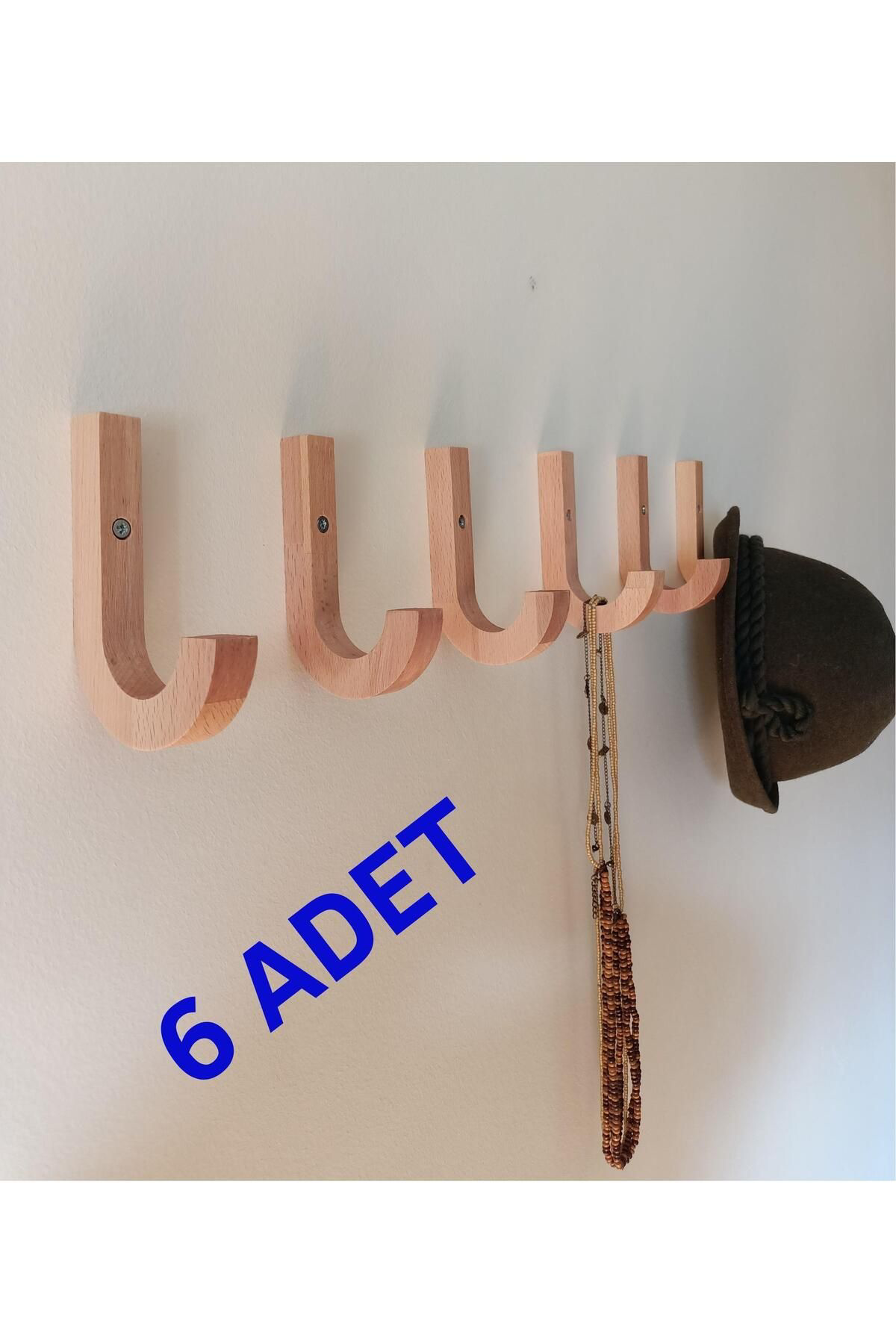 Zs Demir Ahşap Dekoratif Askı